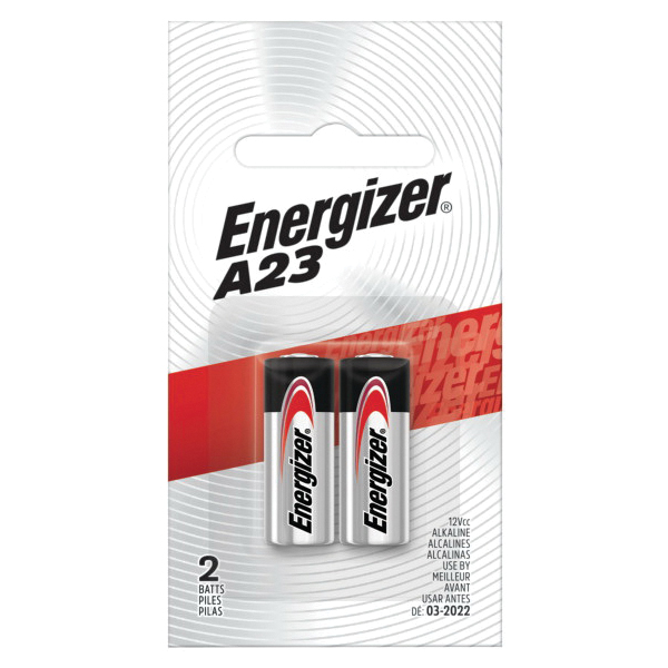 Pile alcaline Energizer® A23 12V (2/pqt)