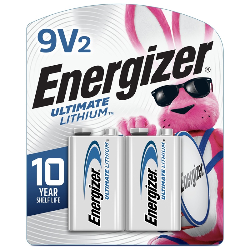 Pile carrée au lithium Energizer® 9V (2/pqt)