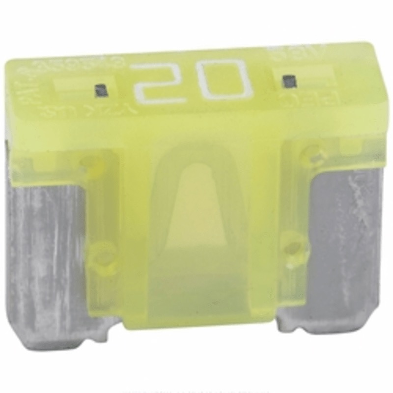 MINI low profile blade fuse 32V 20A yellow