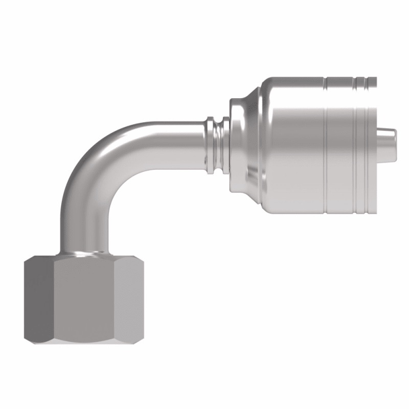 1/4 hose X M14 X 1.50 DIN DKO l.Rh female 90 deg swivel fitting (for H280, H290, H039, EC215 hoses)