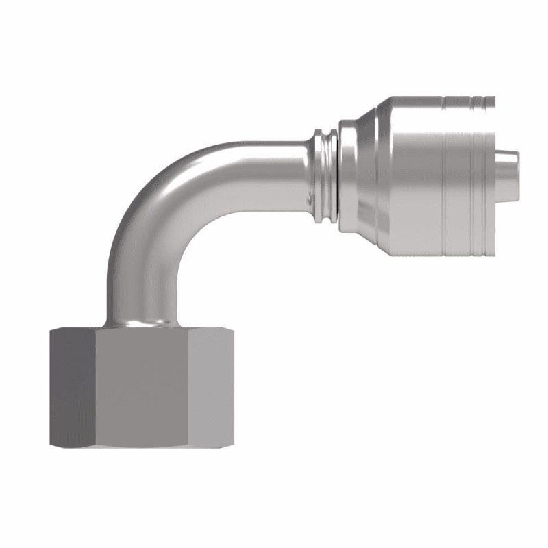 Raccord pivotant (swivel) 3/8 boyau X M22 X 1.50 DIN DKO s.Rh femelle 90 deg (pour boyaux H430, EC415)