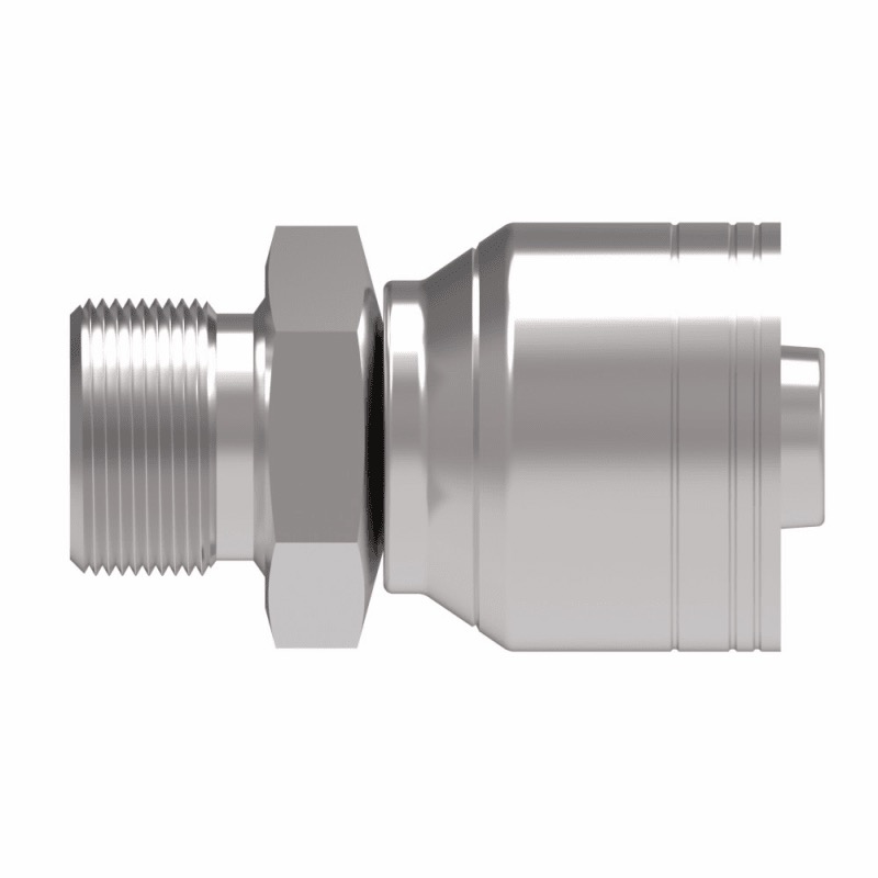 1/4 hose X 1/4 M-BSPP straight rigid fitting (for H280, H290, H039, EC215 hoses)