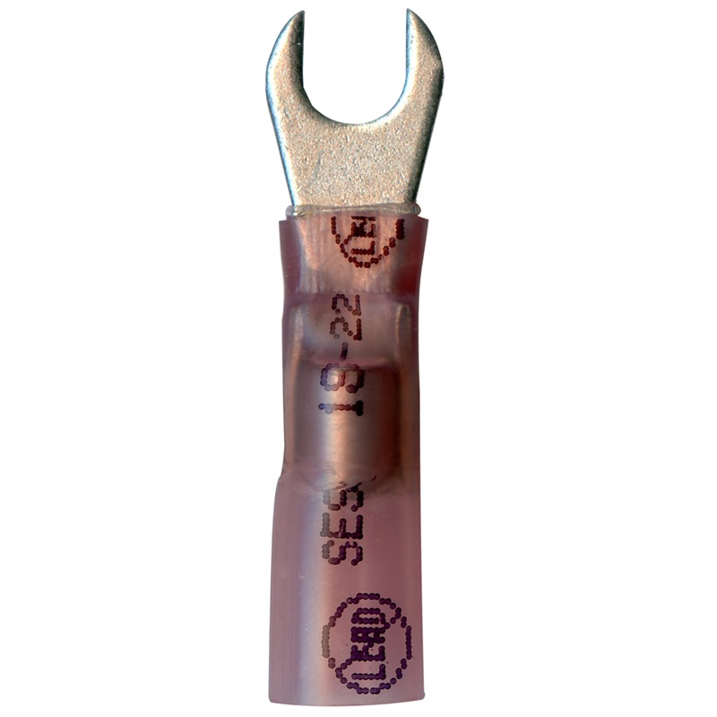 Cosse en U souder et sceller 22-18 GA X #10 rouge