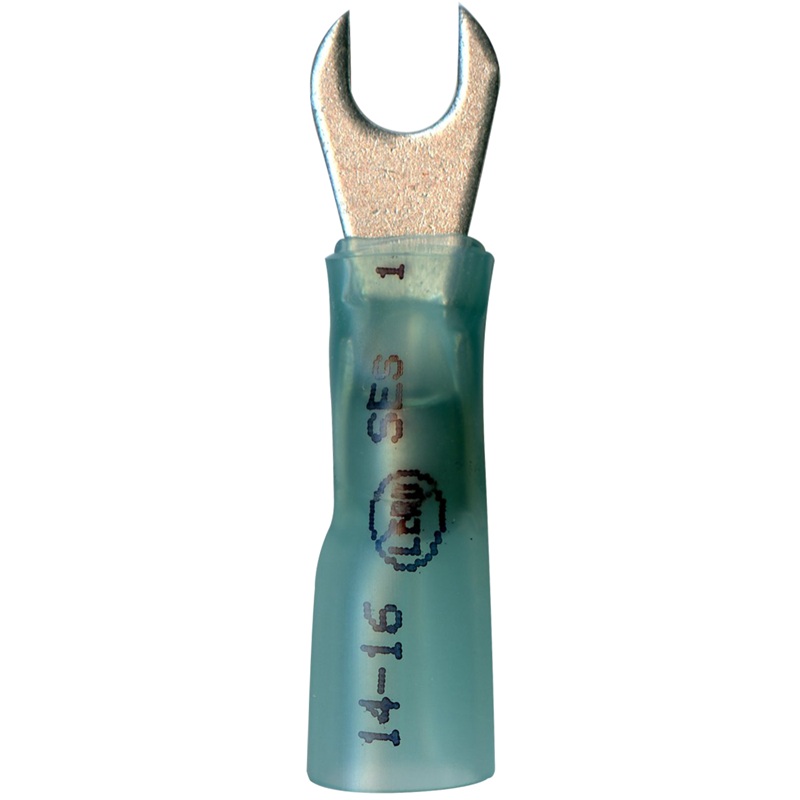 Cosse en U souder et sceller 16-14 GA X #10 bleu