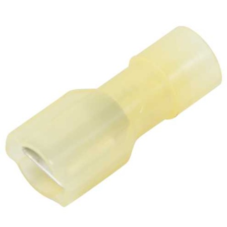 Nylon fully insulated female quick disconnect terminal 12-10 GA X 0.250 yellow