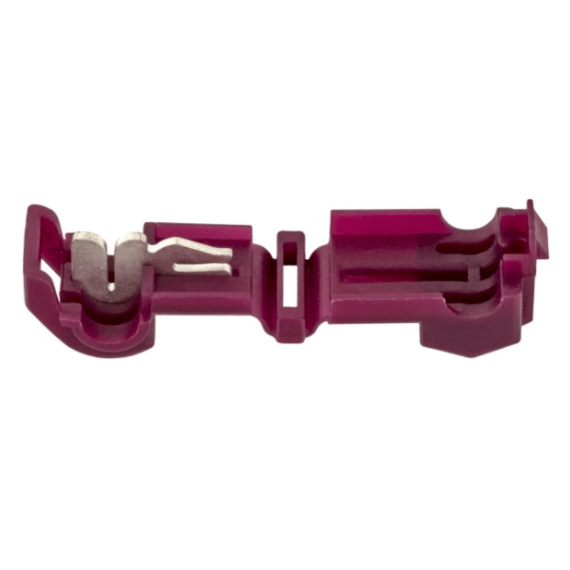 PVC insulated T-tap connector 22-18 GA red