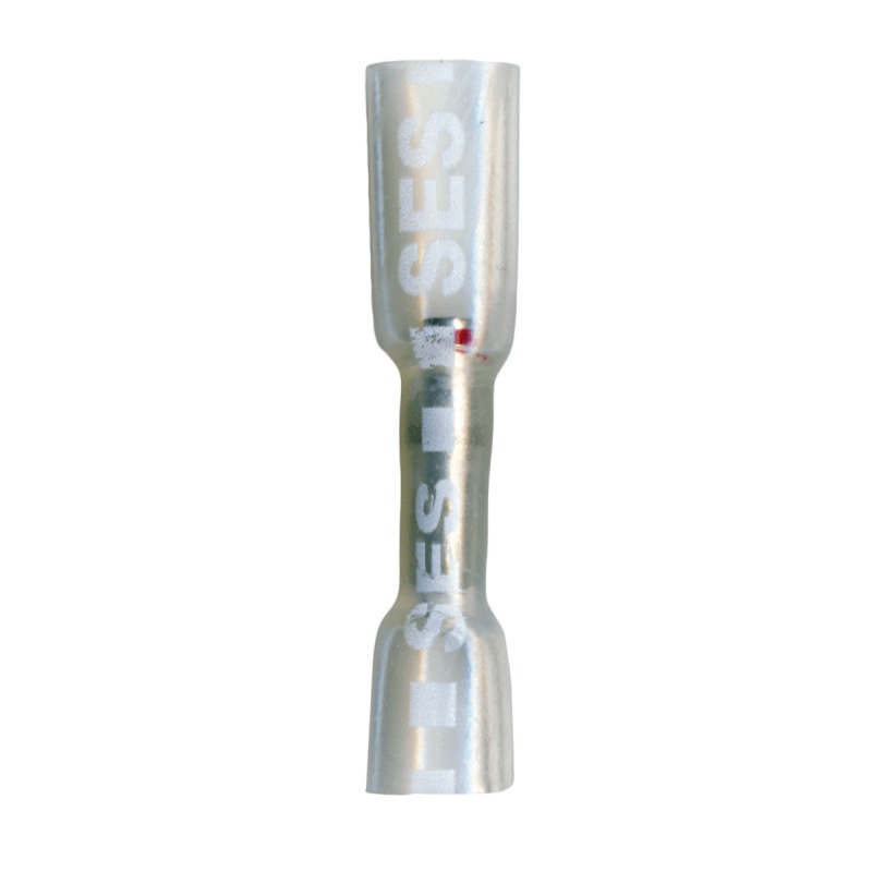 Crimp and seal multi-wire butt connector 24-22 GA clear