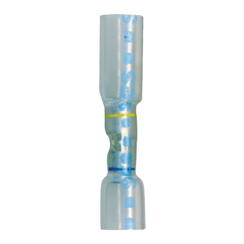 Crimp and seal multi-wire butt connector 16-14 GA clear