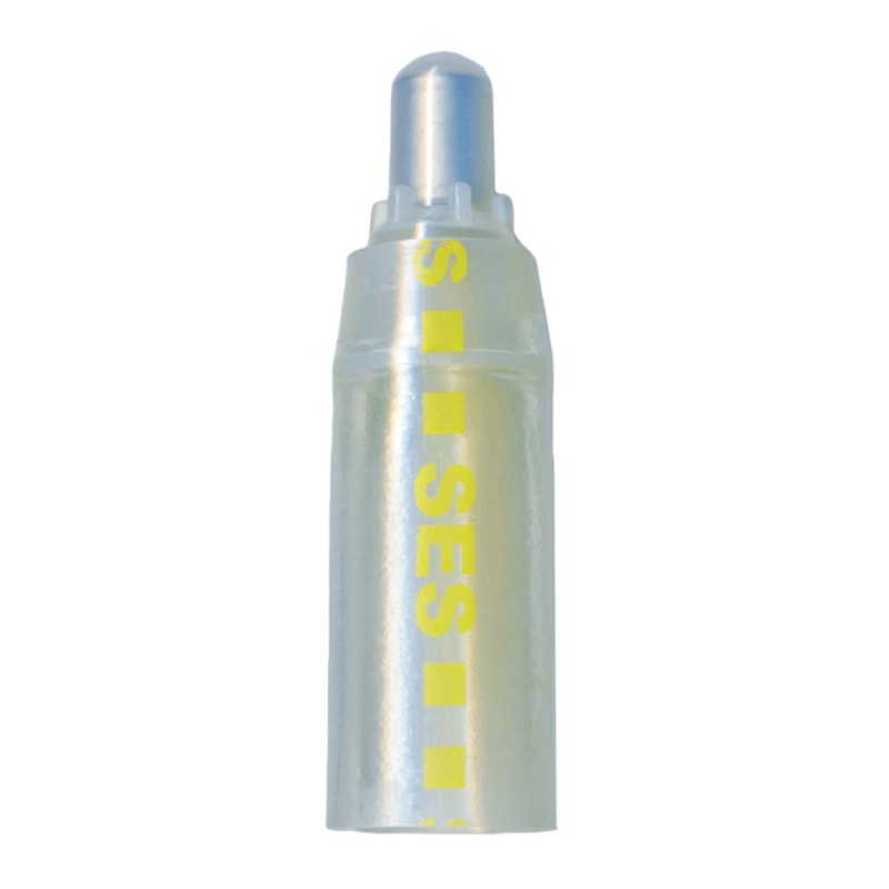 Crimp and seal closed-end connector 18-10 GA clear