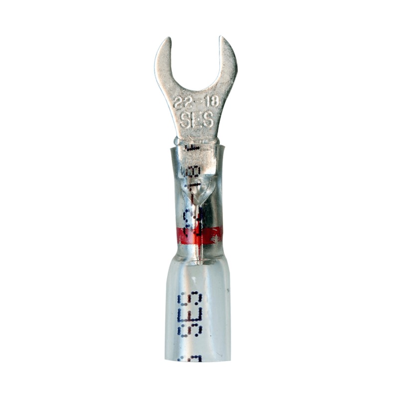 Cosse en U sertir et sceller Crystal Clear 22-18 GA X #6 transparent