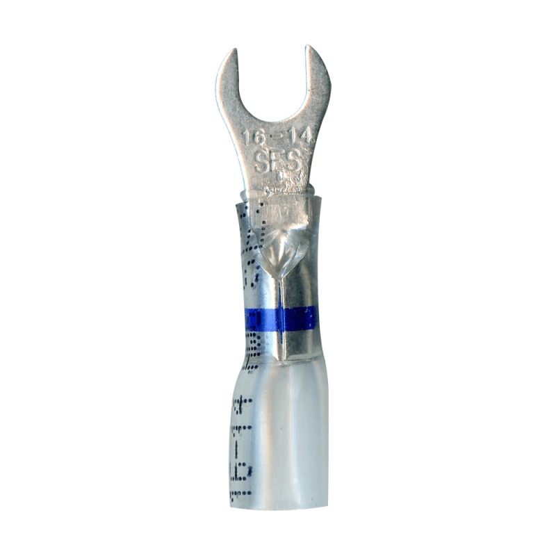 Cosse en U sertir et sceller Crystal Clear 16-14 GA X #6 transparent