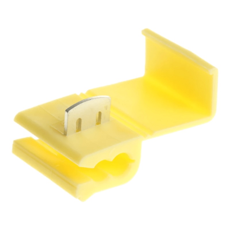 PVC insulated quick tap connector 12-10 GA yellow
