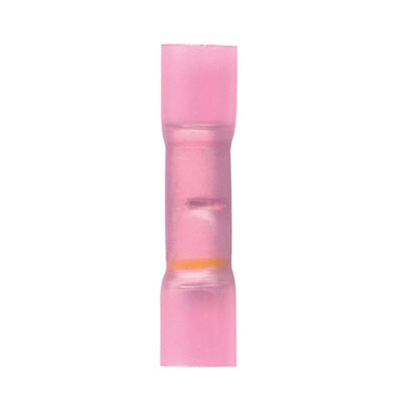 Crimp and seal step-down butt connector 8 GA to 12-10 GA