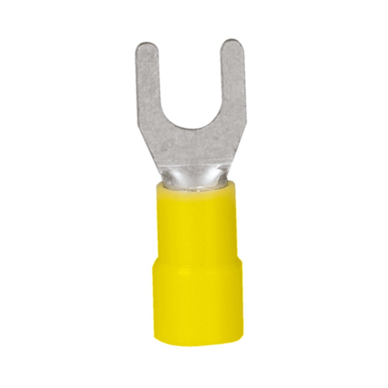 Cosse en U isolée en PVC 12-10 GA X #6 jaune