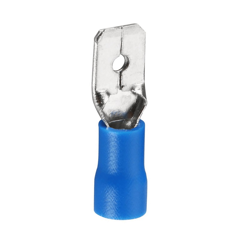 PVC insulated male quick disconnect terminal 16-14 GA X 0.250 blue