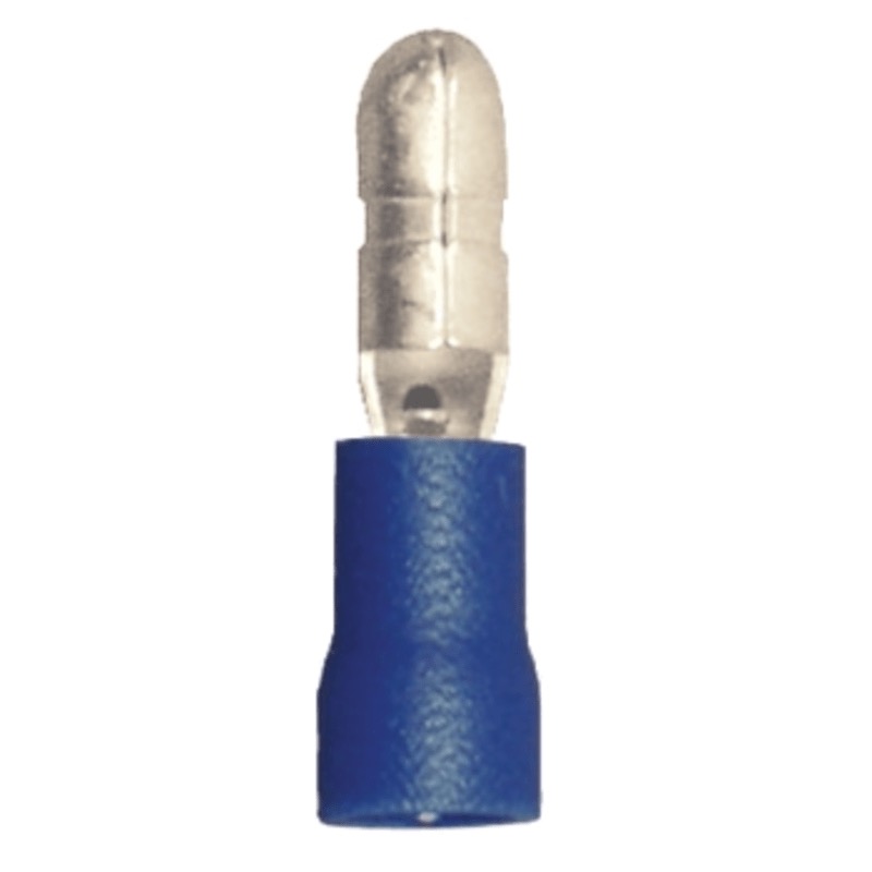 PVC insulated male bullet terminal 16-14 GA X 0.157 blue