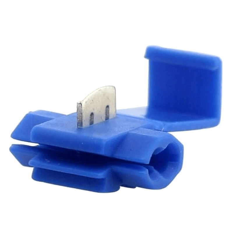 PVC insulated quick tap connector 16-14 GA blue