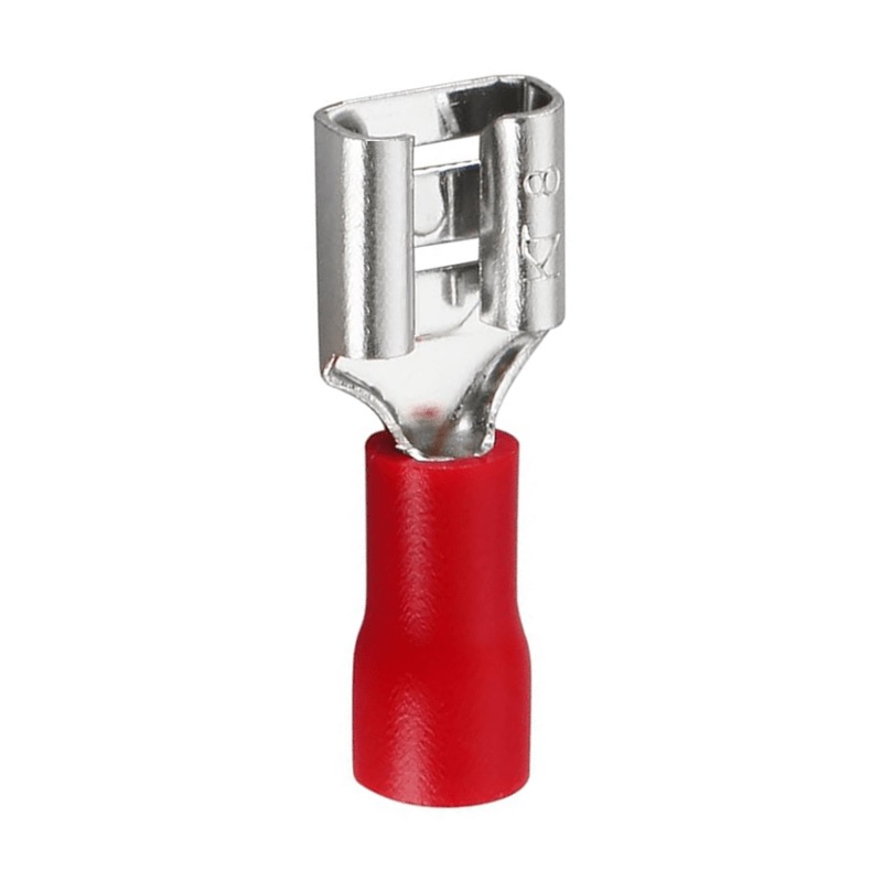 PVC insulated female quick disconnect terminal 22-18 GA X 0.250 red