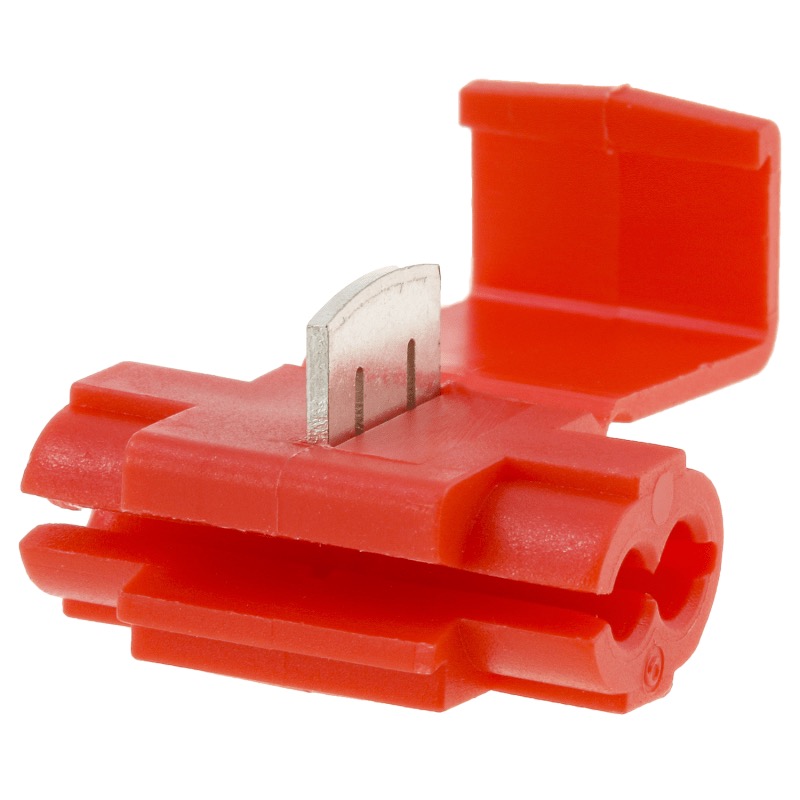 PVC insulated quick tap connector 22-18 GA red