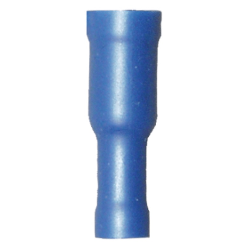 PVC insulated female bullet terminal 16-14 GA X 0.157 blue