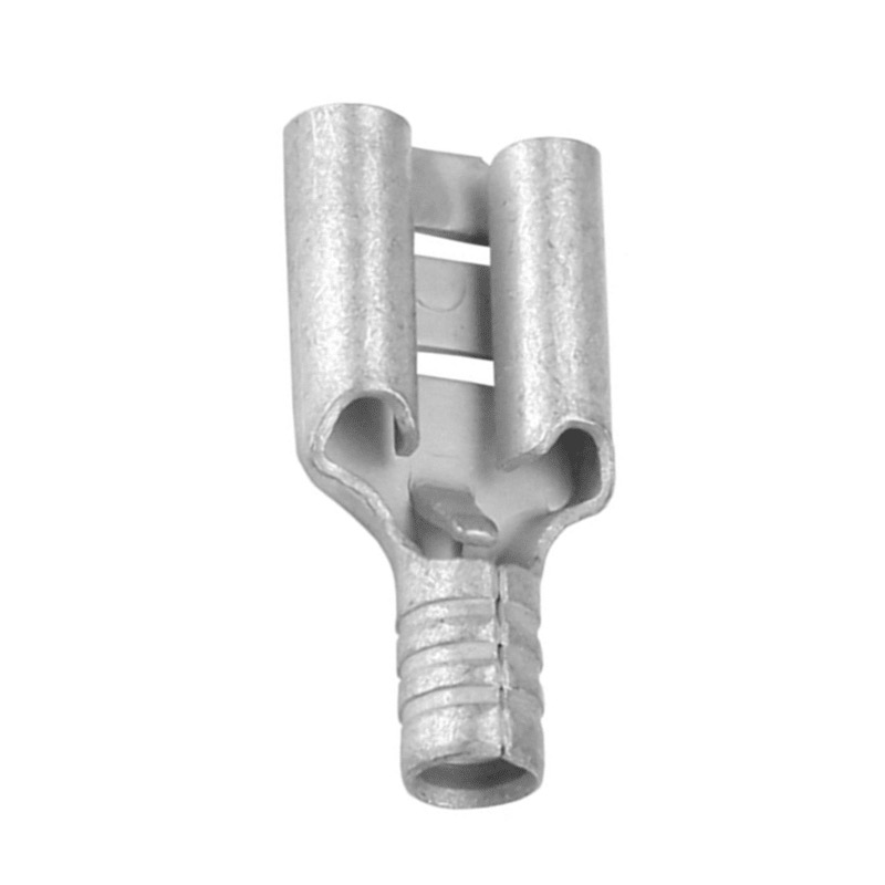 Non-insulated female quick disconnect terminal 22-18 GA X 0.250 red