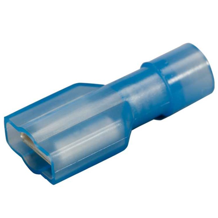 Nylon fully insulated female quick disconnect terminal 16-14 GA X 0.250 blue