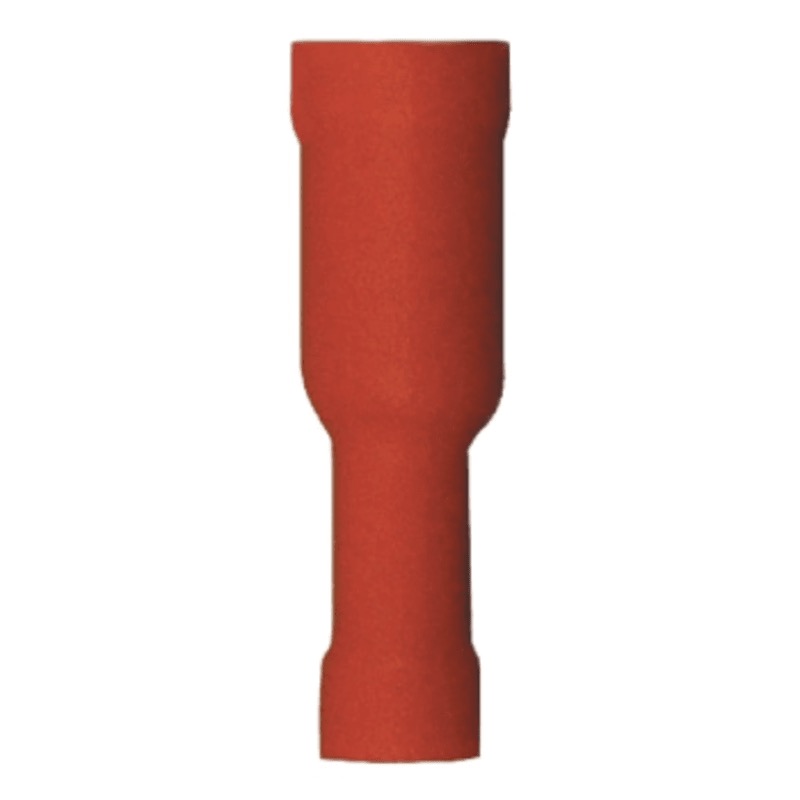 PVC insulated female bullet terminal 22-18 GA X 0.157 red