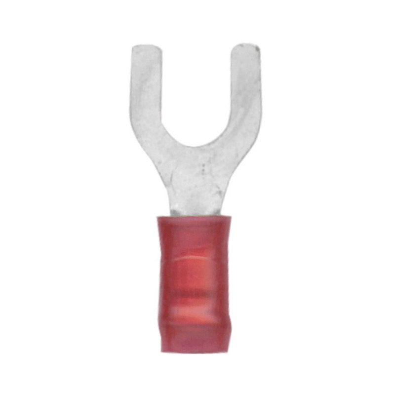 Cosse en U antivibration isolée en nylon 22-18 GA X #4 rouge