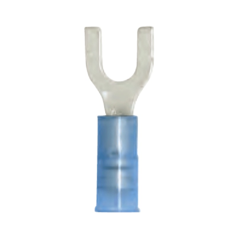Cosse en U antivibration isolée en nylon 16-14 GA X #4 bleu