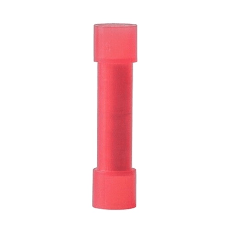 Union antivibration isolé en nylon 22-18 GA rouge