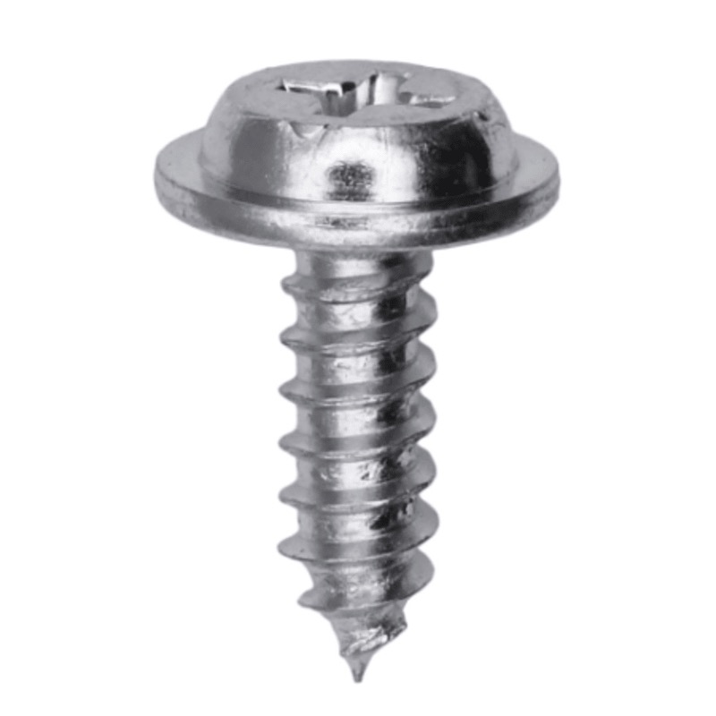 Vis à métal tête ronde et rondelle fixe prise Phillips® #8 X 1/2 zinc