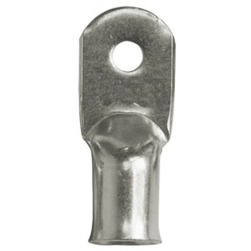Stud battery straight lug 4 GA X 3/8 tin plated copper