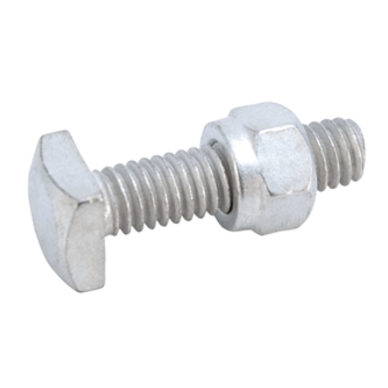 Battery square head bolt and shoulder nut 5/16-18 X 1-1/4 tin plated steel