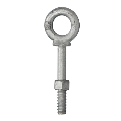 EYE BOLT WHIT NUTS 3/8 X 5-1/4  STAINLESS STEEL