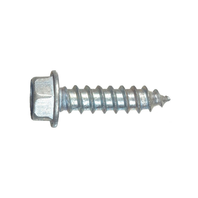 Tapping screw flat washer hex head #10 X 1/2 X 5/16 zinc