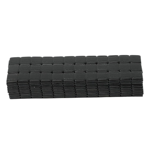1/4 oz steel stick on wheel weights black (box of 52 precut strips of 12 segments each)