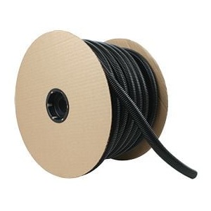 Gaine fendue en polyéthylène 3/8 po X 100 pi noire (rouleau)