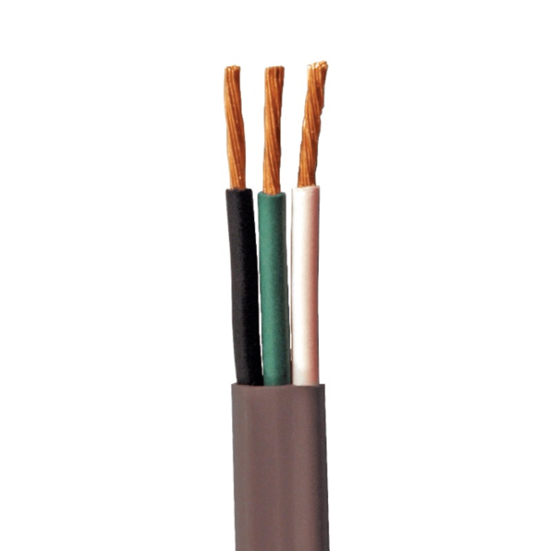 Câble plat 3 conducteurs 14 GA X 100 pi gaine grise
