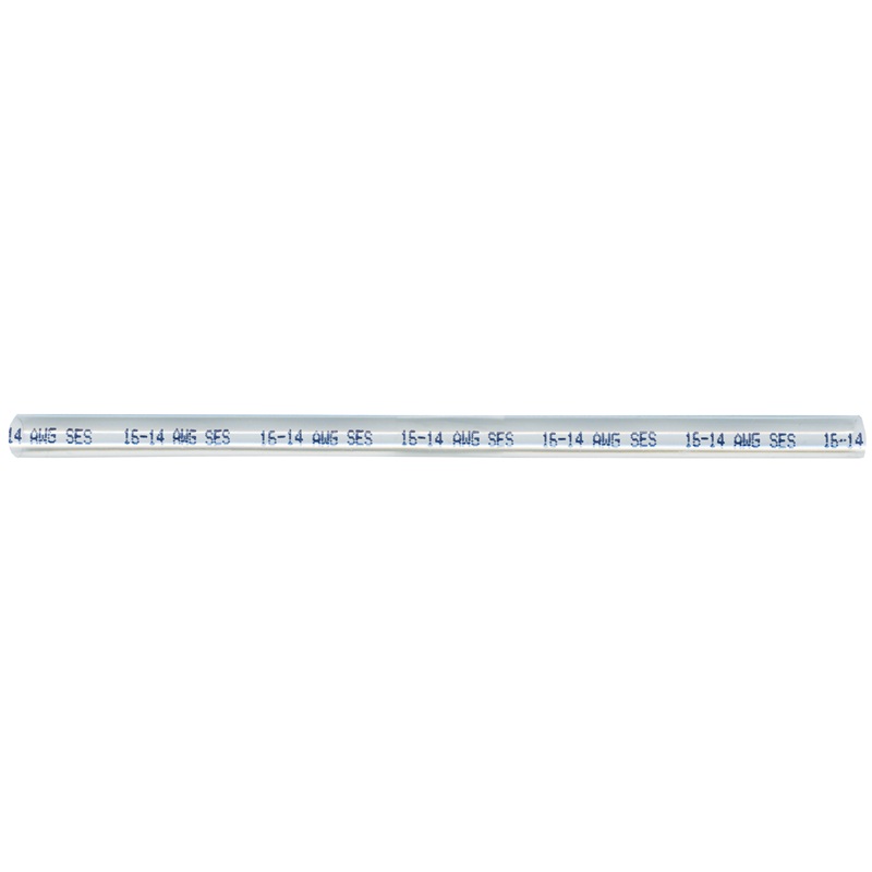 Tube thermorétractable à paroi double adhésive semi-rigide 3:1 1/8 po (0.125) X 6 po (24-22 GA) clair