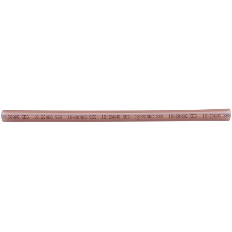 Tube thermorétractable à paroi double adhésive semi-rigide 3:1 1/4 po (0.245) X 6 po (22-18 GA) rouge transparent