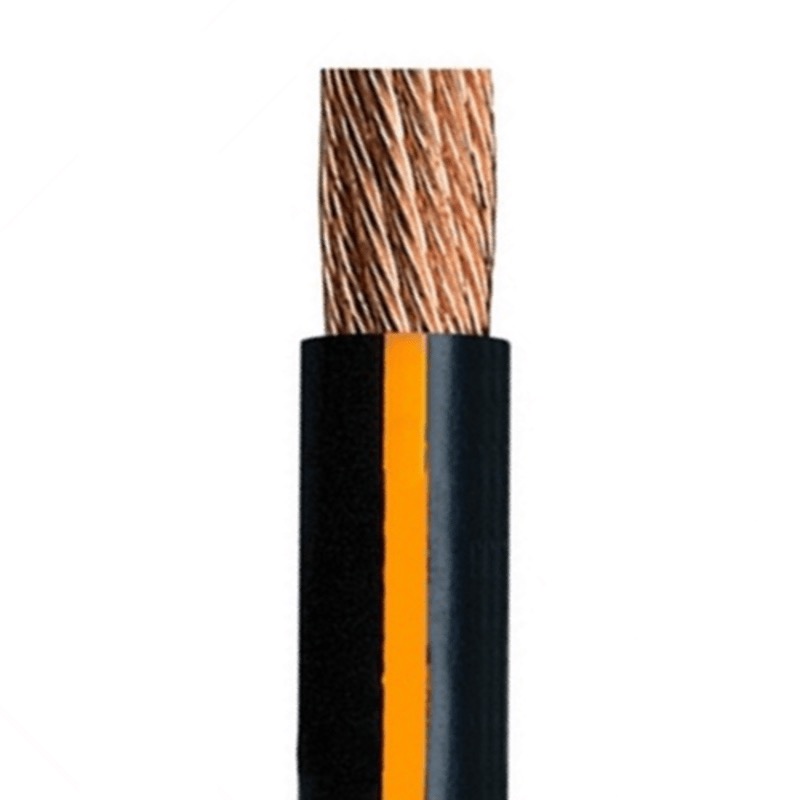 SGT battery cable 2/0 GA X 10' black and orange color-coded stripe