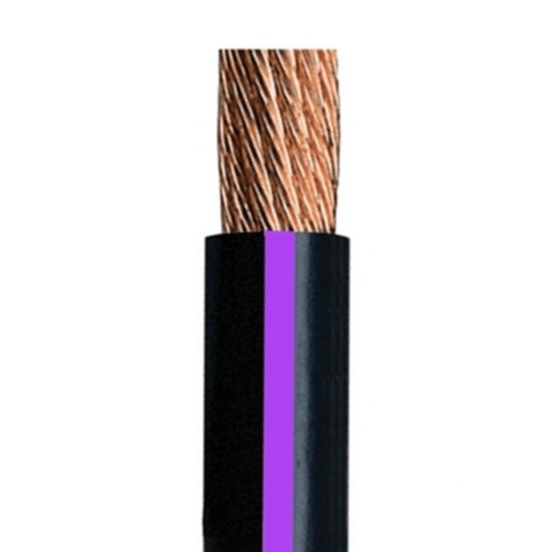 SGT battery cable 3/0 GA X 25' black and purple color-coded stripe