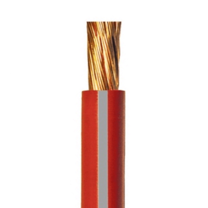 SGT battery cable 8 GA X 100' red and grey color-coded stripe