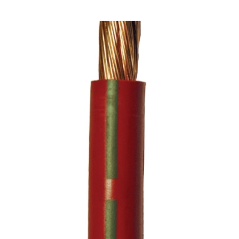 SGT battery cable 2 GA X 10' red and green color-coded stripe