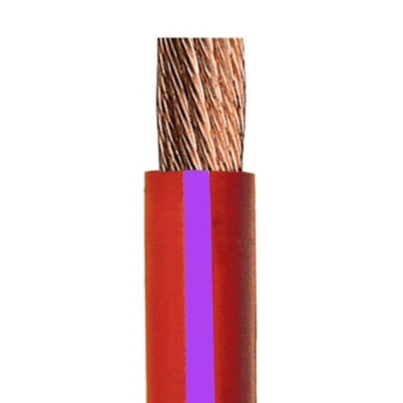 SGT battery cable 3/0 GA X 50' red and purple color-coded stripe