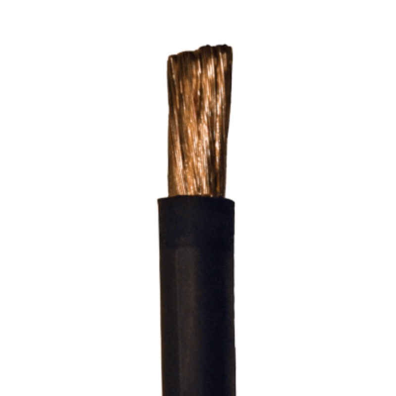 Welding cable 6 GA X 100' black flexible