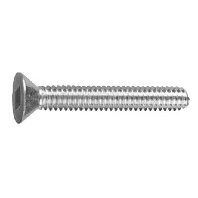 Machine screw flat head square drive #10-24 X 3 zinc