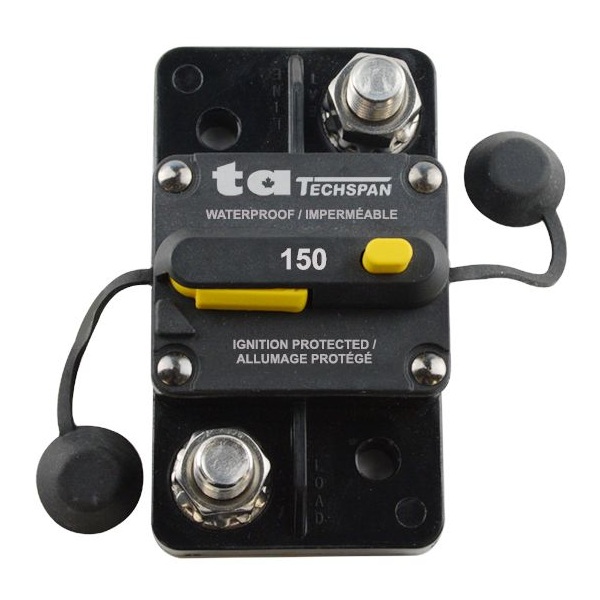 High amperage circuit breaker 150A 42V max type 3 surface mount plastic housing