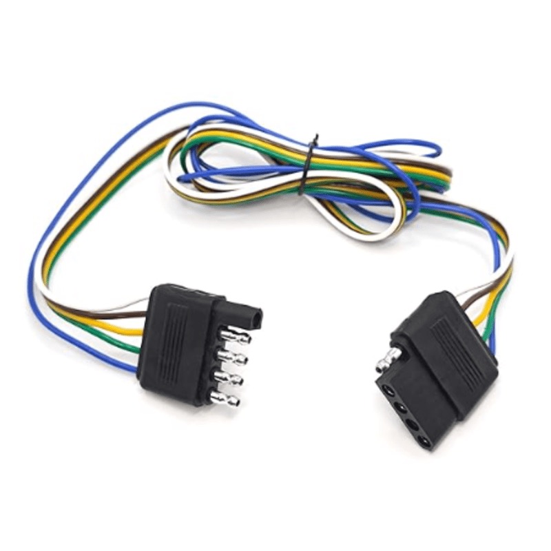 Ensemble de connecteurs de remorque et VR moulés à 5 contacts 16 GA 12 po plats