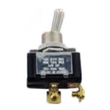 SPST toggle switch 20A 12V On-Off 2 screws 11/16 in chrome handle (standard)